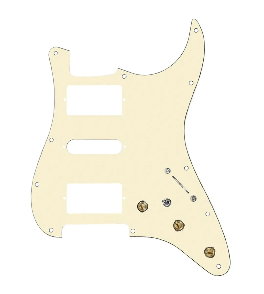 920D Custom HSH Pre-Wired Pickguard for Strat With An Aged White Pickguard an...