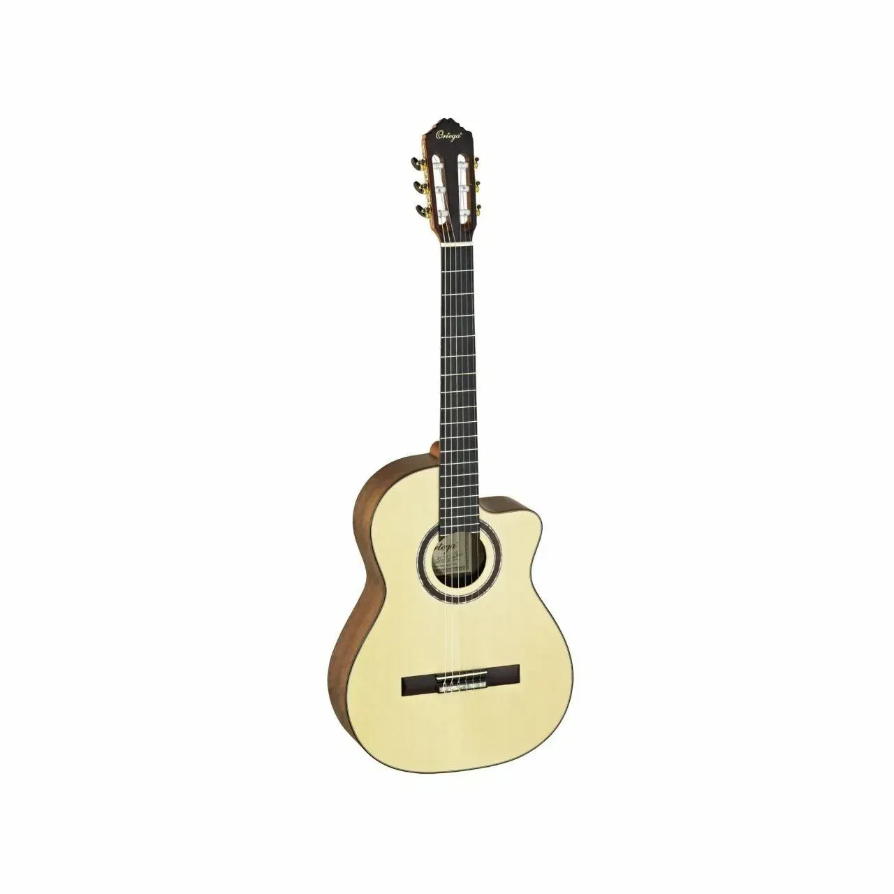 Б/У Электроакустическая гитара классическая ORTEGA RCE444 Ovangkol с чехлом