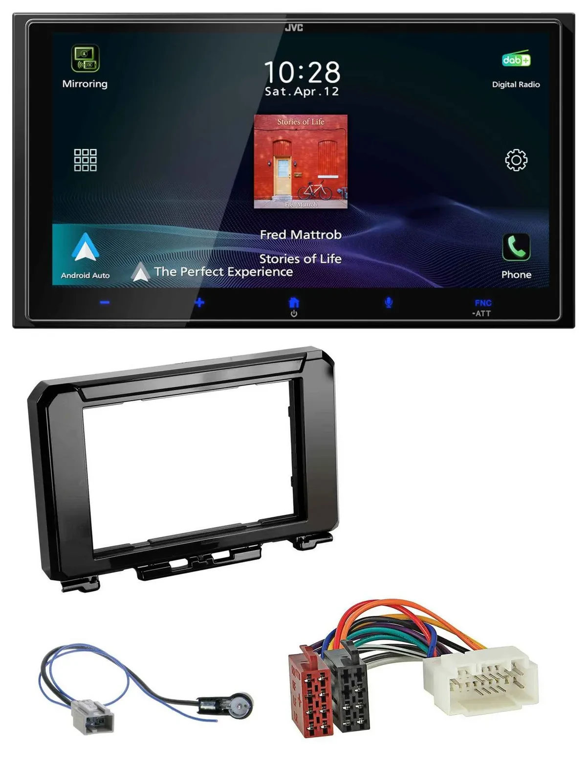 Автомагнитола для Suzuki Jimny GJ (с 2018) JVC 2-DIN, DAB, USB, Bluetooth, MP3