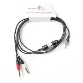 MUSIC STORE, Rauschunterdrückendes Audiokabel, Stereo, 2m, 3,5mm Kli, 6,3mm Kli,