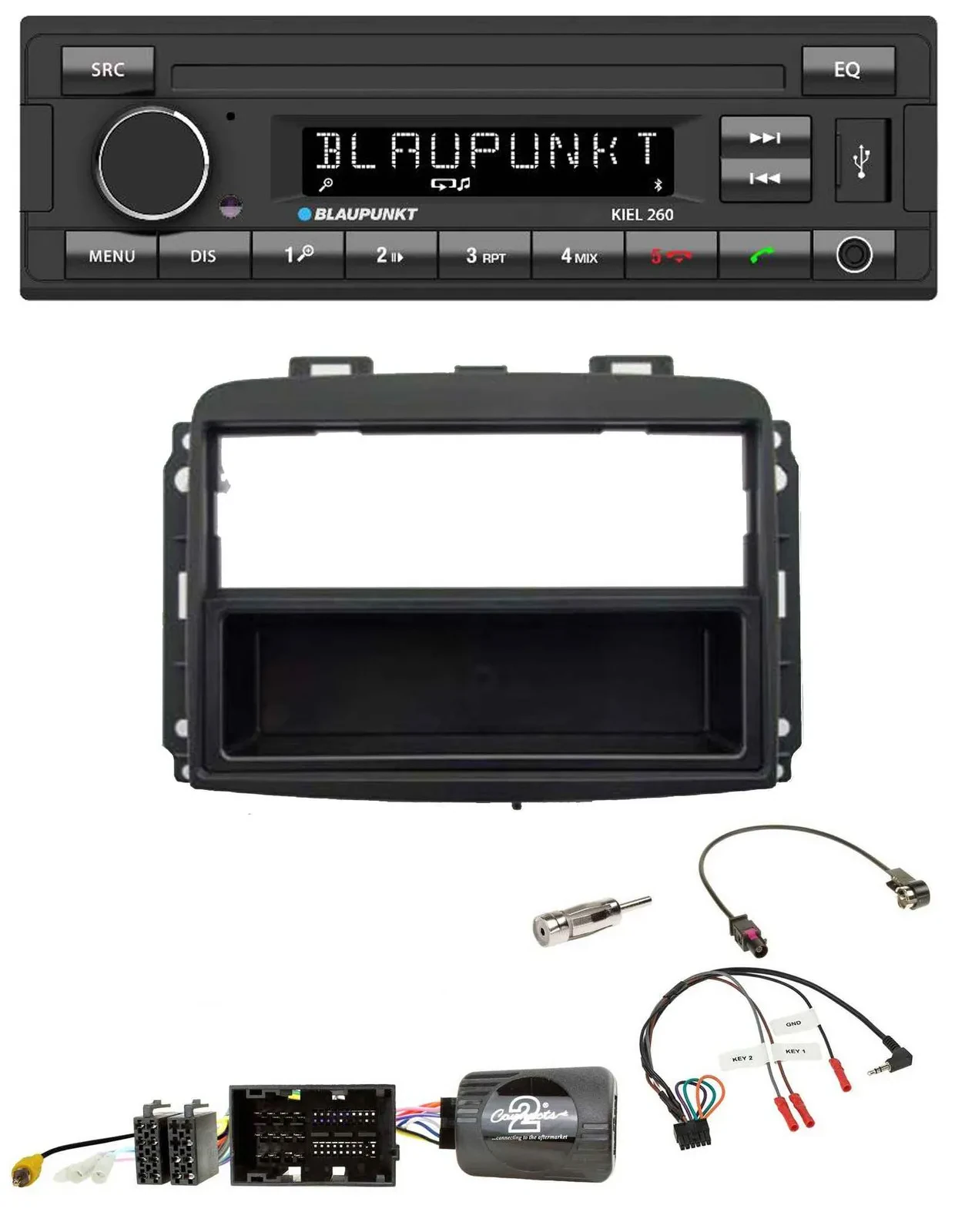 Автомагнитола Blaupunkt для Fiat 500 L (с 2012 года) USB DAB Bluetooth