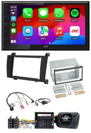 JVC Bluetooth USB Lenkrad 2DIN DAB Autoradio für Mercedes SLK 08-11 R171