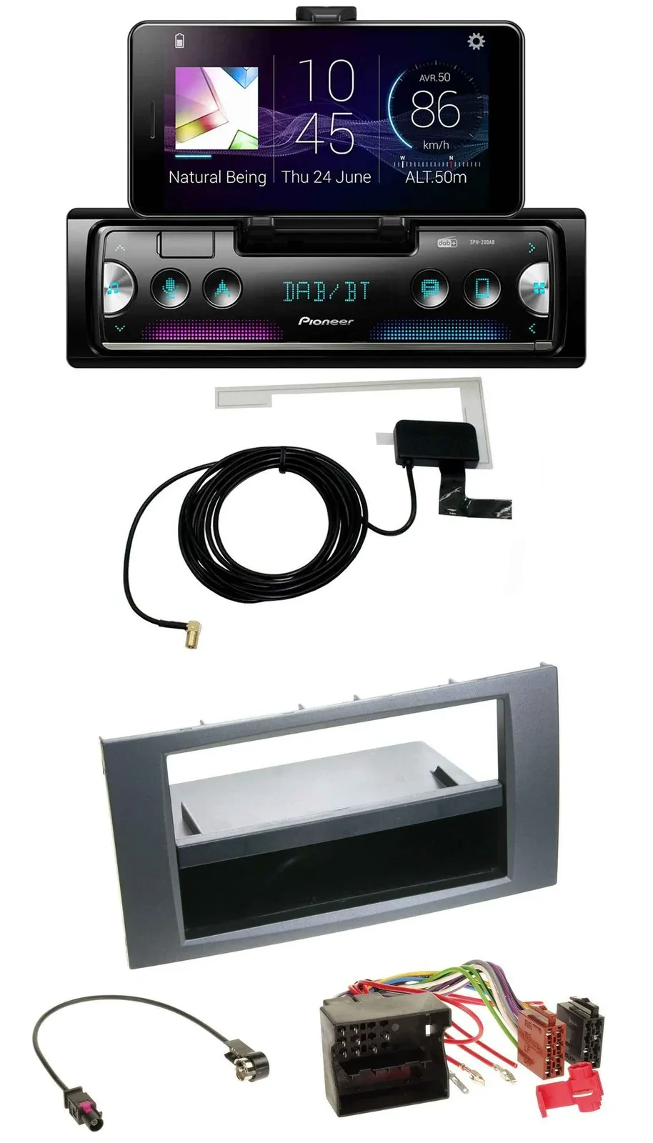 Pioneer DAB Bluetooth MP3 USB Autoradio für Ford Fusion Kuga Transit 05-12 anthr