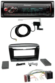 Автомагнитола Pioneer Bluetooth, DAB, USB, MP3 для Lancia Y (с 2012), черный глянец