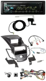 Pioneer MP3 Lenkrad CD USB DAB Autoradio für Ford Fiesta 08-10 Display schwarz