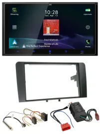 JVC USB Bluetooth 2DIN DAB MP3 Autoradio für Audi A3 03-06 8P Bose Aktivsystem I