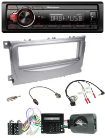 Pioneer MP3 1DIN DAB USB Lenkrad Autoradio für Ford S-Max Mondeo Can-Bus 07-14 s
