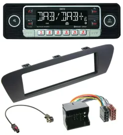 Dietz USB DAB MP3 Bluetooth Autoradio für Renault Scenic (ab 12) - braun