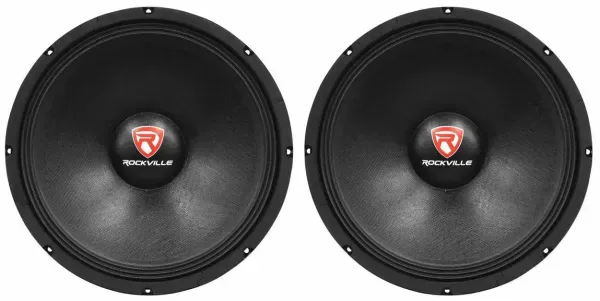 (2) New Rockville RVP15W8 2000 Watt 15" Pro Subwoofers 8 Ohm Raw Sub Woofers