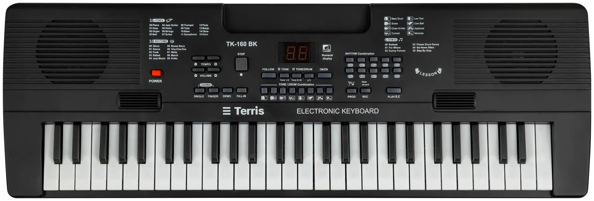 Синтезатор TERRIS TK-160 BK черный