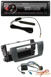 Автомагнитола Pioneer для Seat Ibiza (с 2008), 1-DIN, DAB, USB, AUX, MP3, черная