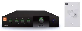 JBL CSM14 4 Input-1 Output Fanless Commercial Mixer+White Wall Volume Controller