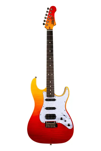 Электрогитара JET Guitars JS-600 Stratocaster HSS Transparent Red