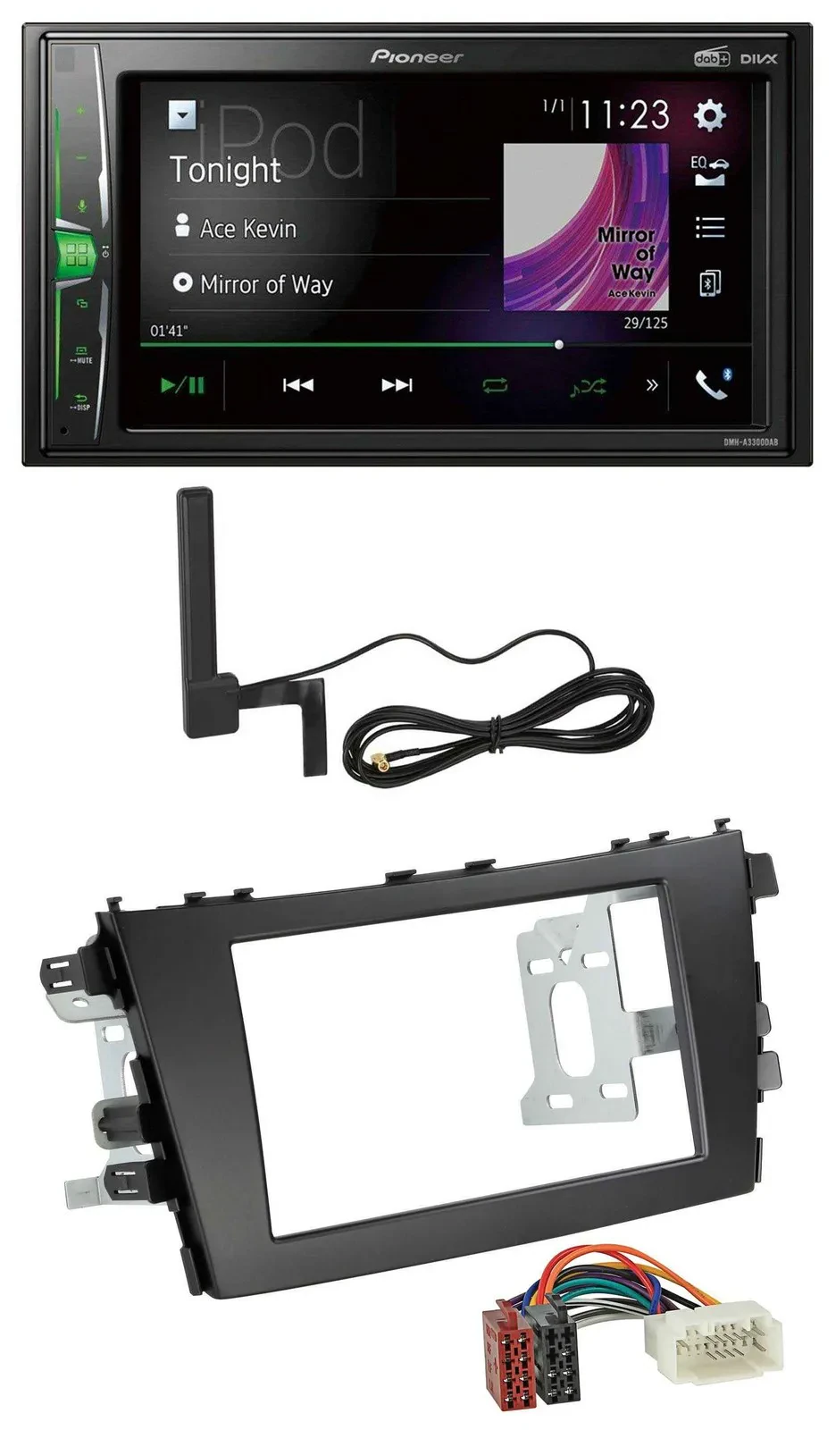 Автомагнитола для Suzuki Celerio LF (с 2014) Pioneer 2DIN, MP3, DAB, AUX, Bluetooth