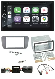 Blaupunkt USB DAB Bluetooth 2DIN TMC Lenkrad Navigation für Seat Ibiza ab 08 con