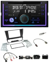 Автомагнитола JVC 2DIN DAB Bluetooth CD для BMW 3 Series (E90/E91/E92/E93) с поддержкой управления на руле и PDC, USB