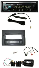 Pioneer CD MP3 Lenkrad DAB USB Autoradio für Fiat Stilo 2001-2007 Profi Ablage
