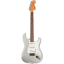 Электрогитара Fender CS 1969 Stratocaster Journeyman Relic Guitar Masterbuilt Inca Silver