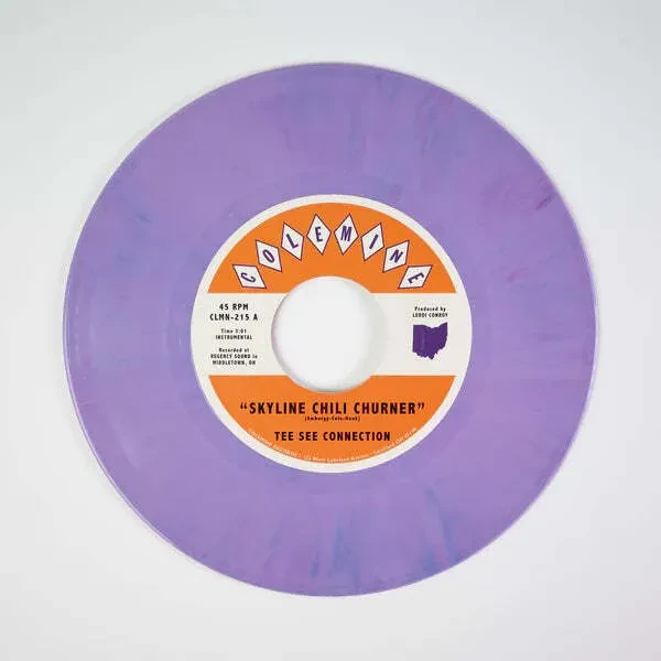 Виниловая пластинка Tee See Connection – Skyline Chili Churner / Queen City (2024), 7", фиолетовый винил