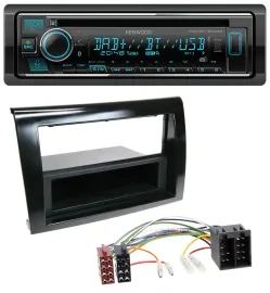 Kenwood MP3 Bluetooth DAB USB CD Autoradio für Fiat Bravo (ab 2007)