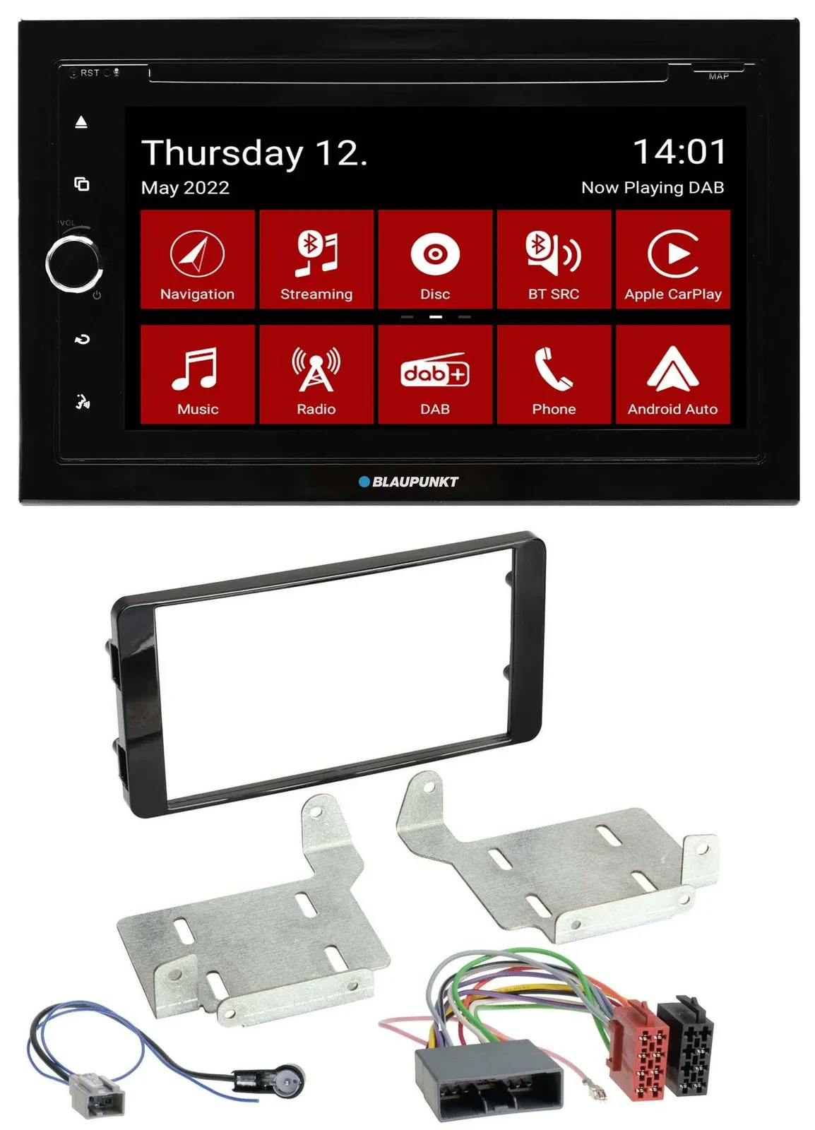Blaupunkt MP3 DVD Bluetooth DAB 2DIN USB Autoradio für Mitsubishi ASX (ab 2015)