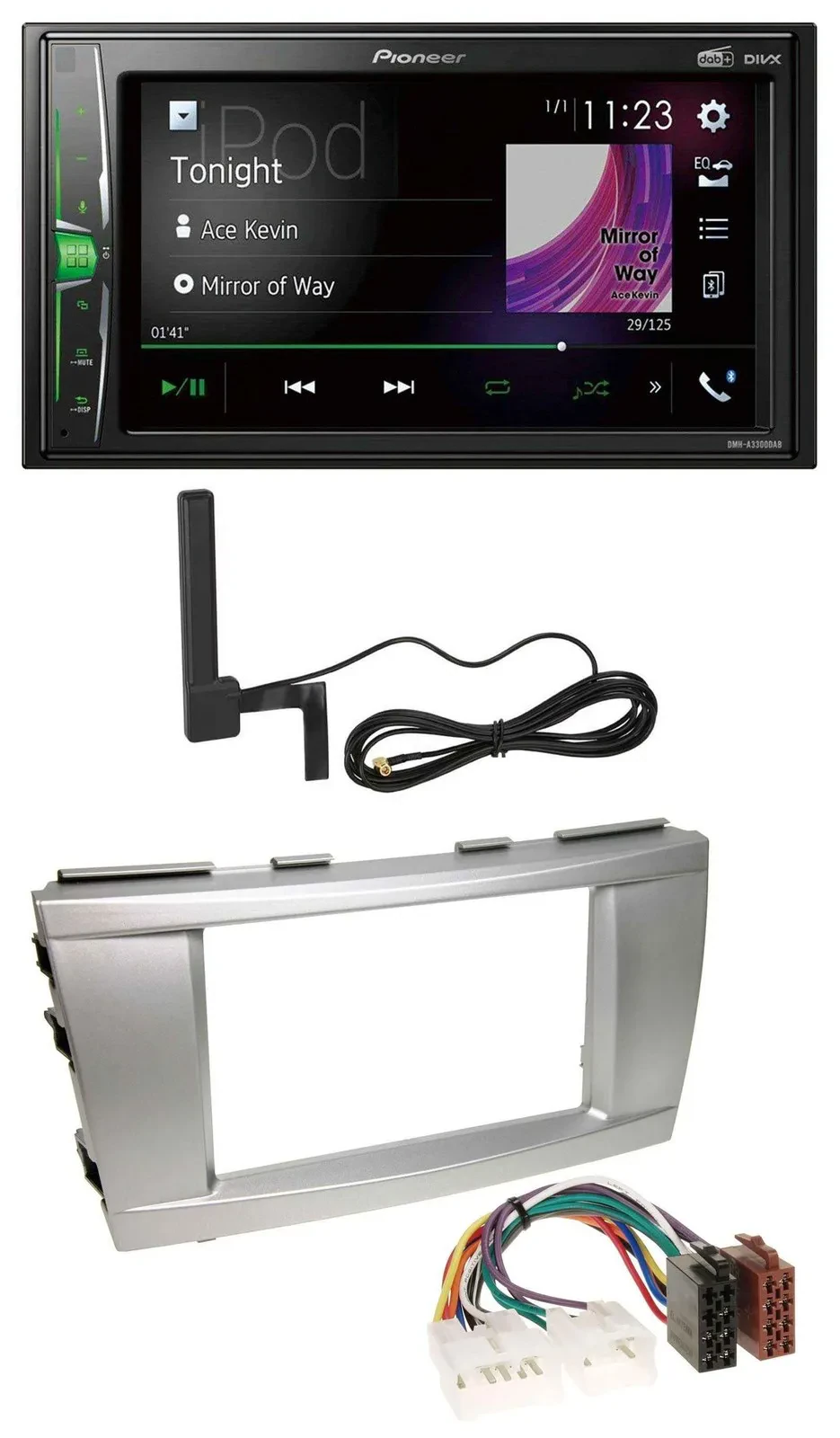 Автомагнитола для Toyota Camry (2006–2011) Pioneer 2DIN, DAB, Bluetooth, MP3, AUX