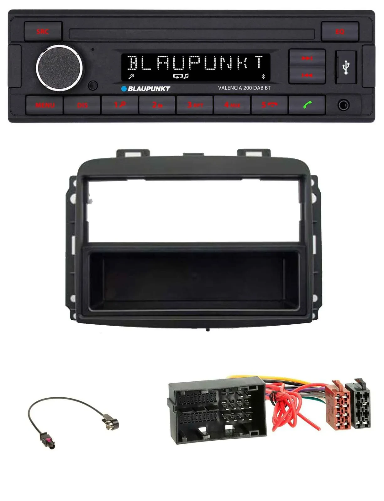 Blaupunkt DAB MP3 Bluetooth USB Autoradio für Fiat 500 L (ab 2012)