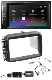 Pioneer DAB Lenkrad 2DIN Bluetooth USB Autoradio für Fiat 500 L ab 2012