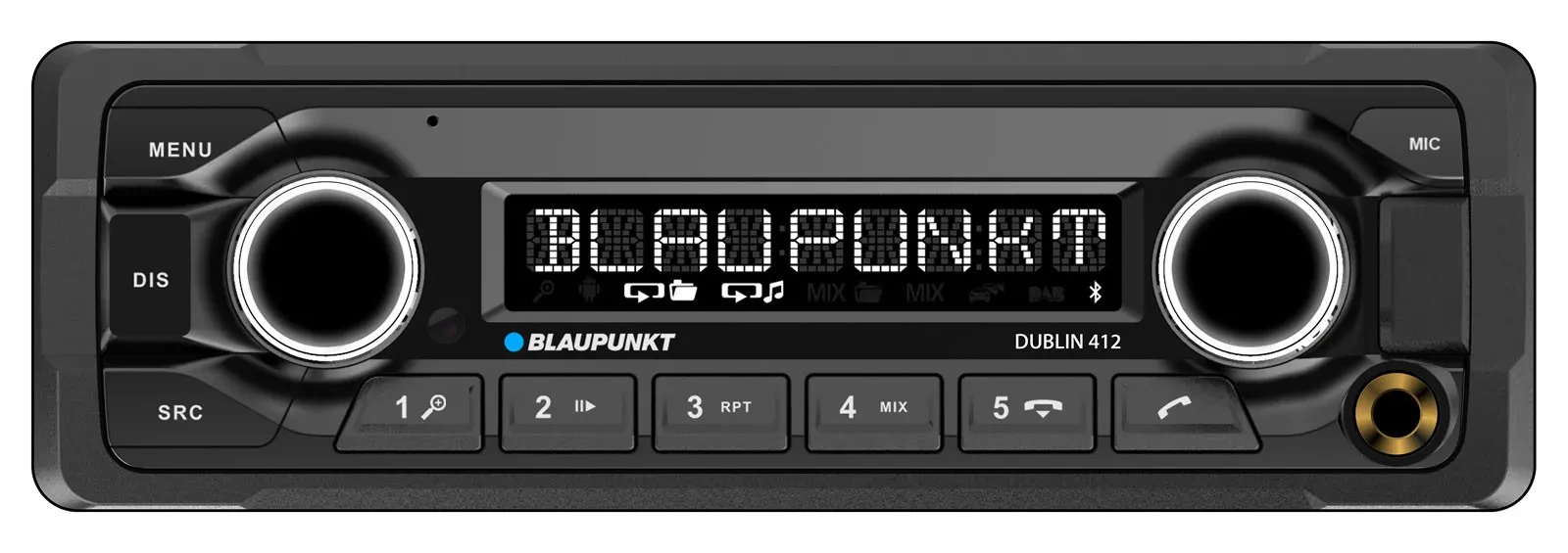 Blaupunkt Dublin 412 MP3-Autoradio mit Bluetooth USB AUX-IN