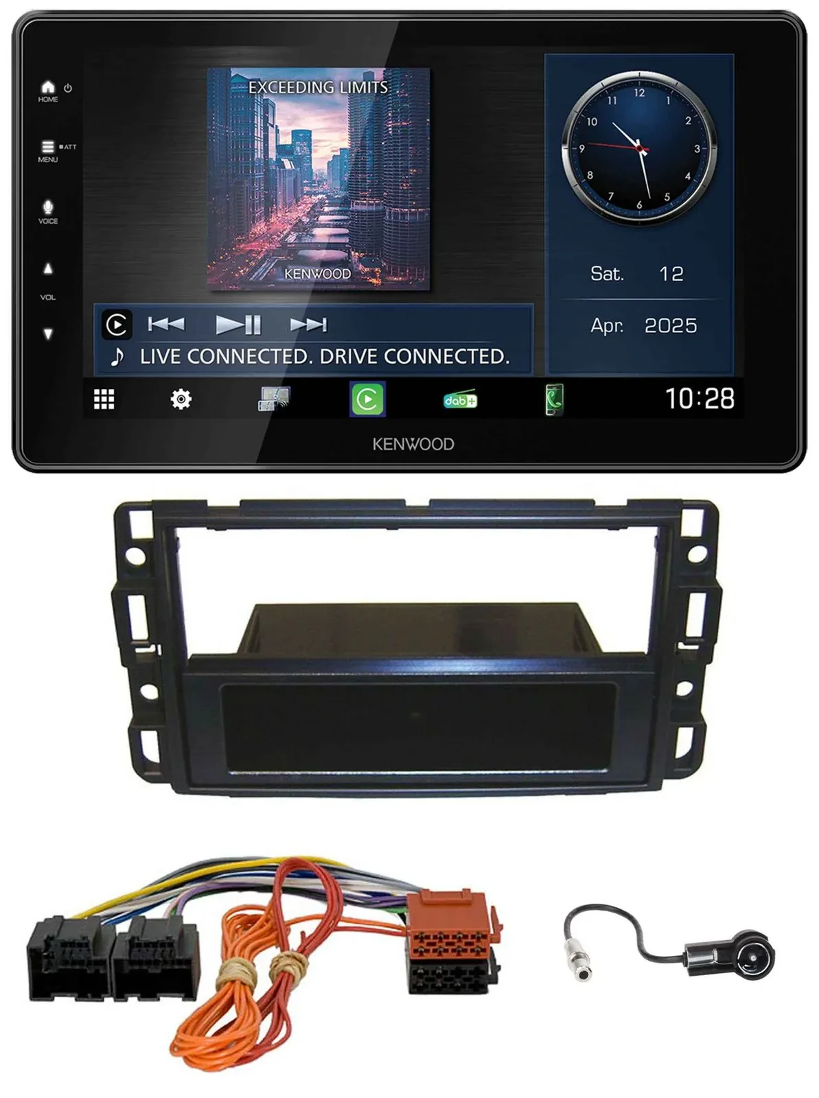 Kenwood MP3 Bluetooth USB DAB Autoradio für Cadillac BLS (2006-2010)