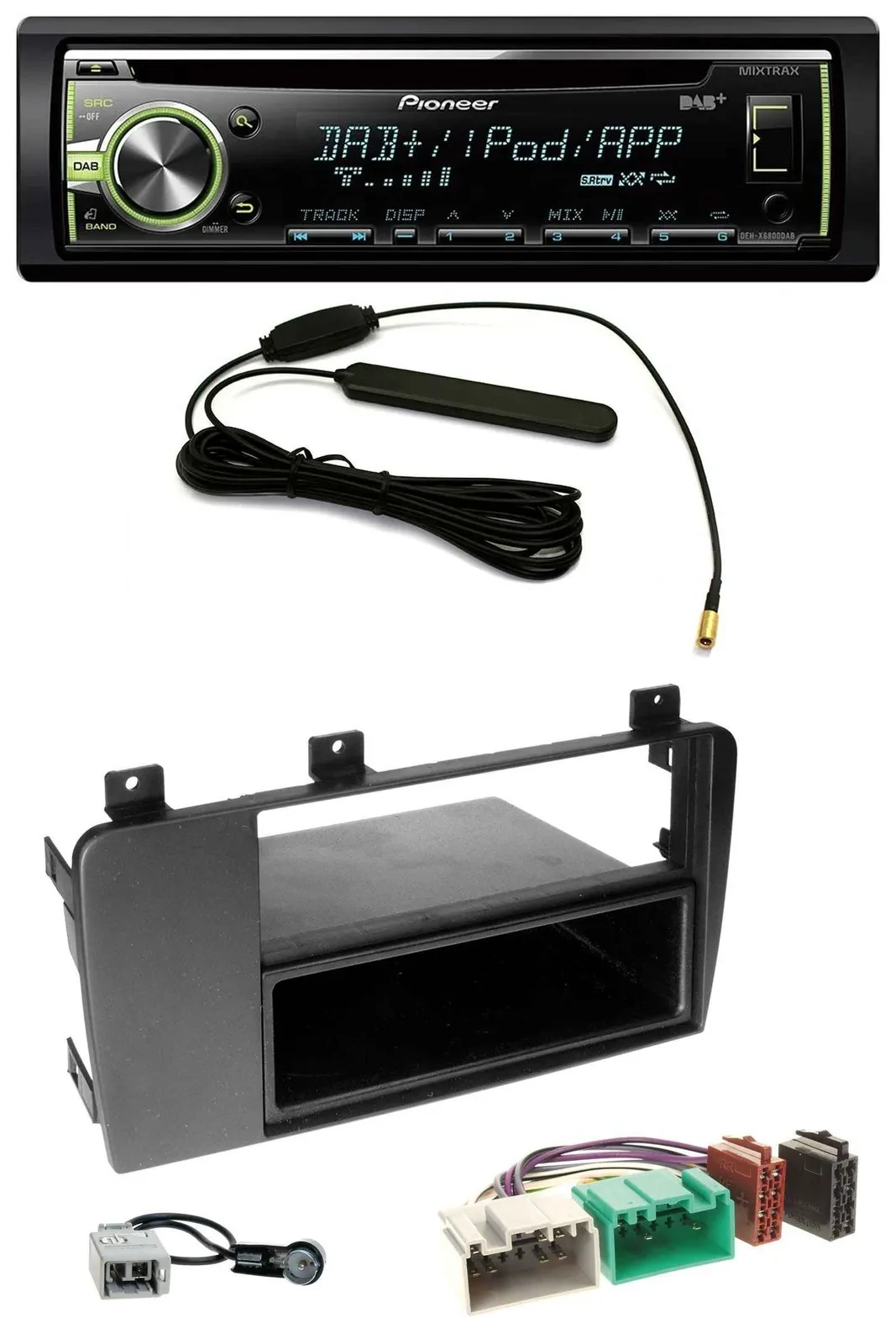 Автомагнитола Pioneer MP3, USB, CD, DAB, AUX для Volvo S60/V70/XC70 (2004–2009)