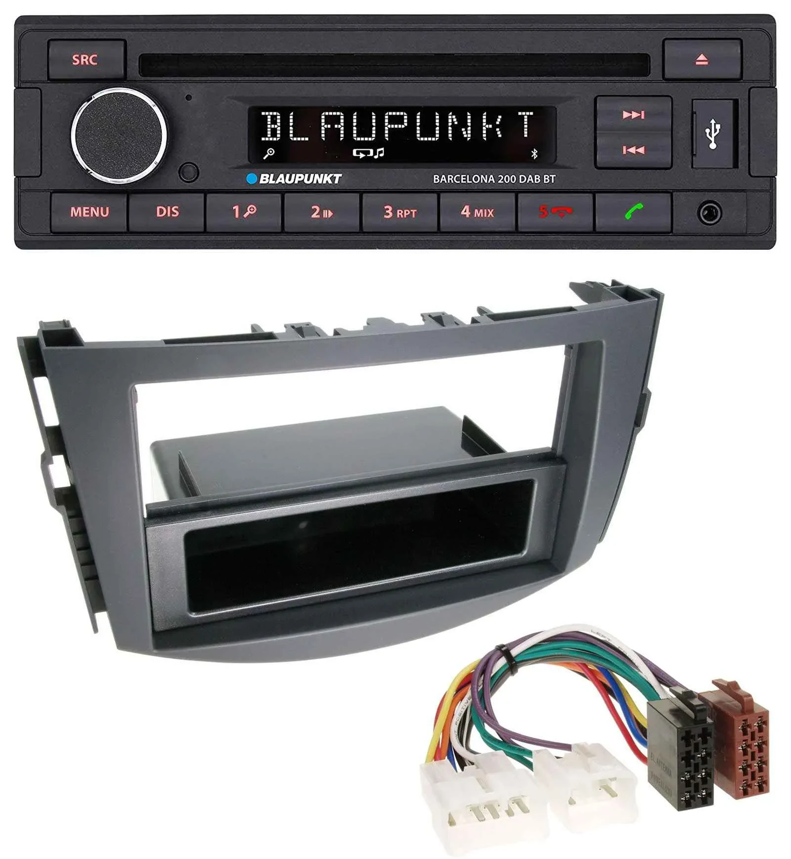 Blaupunkt USB DAB CD Bluetooth MP3 Autoradio für Toyota RAV-4 (ab 2006)