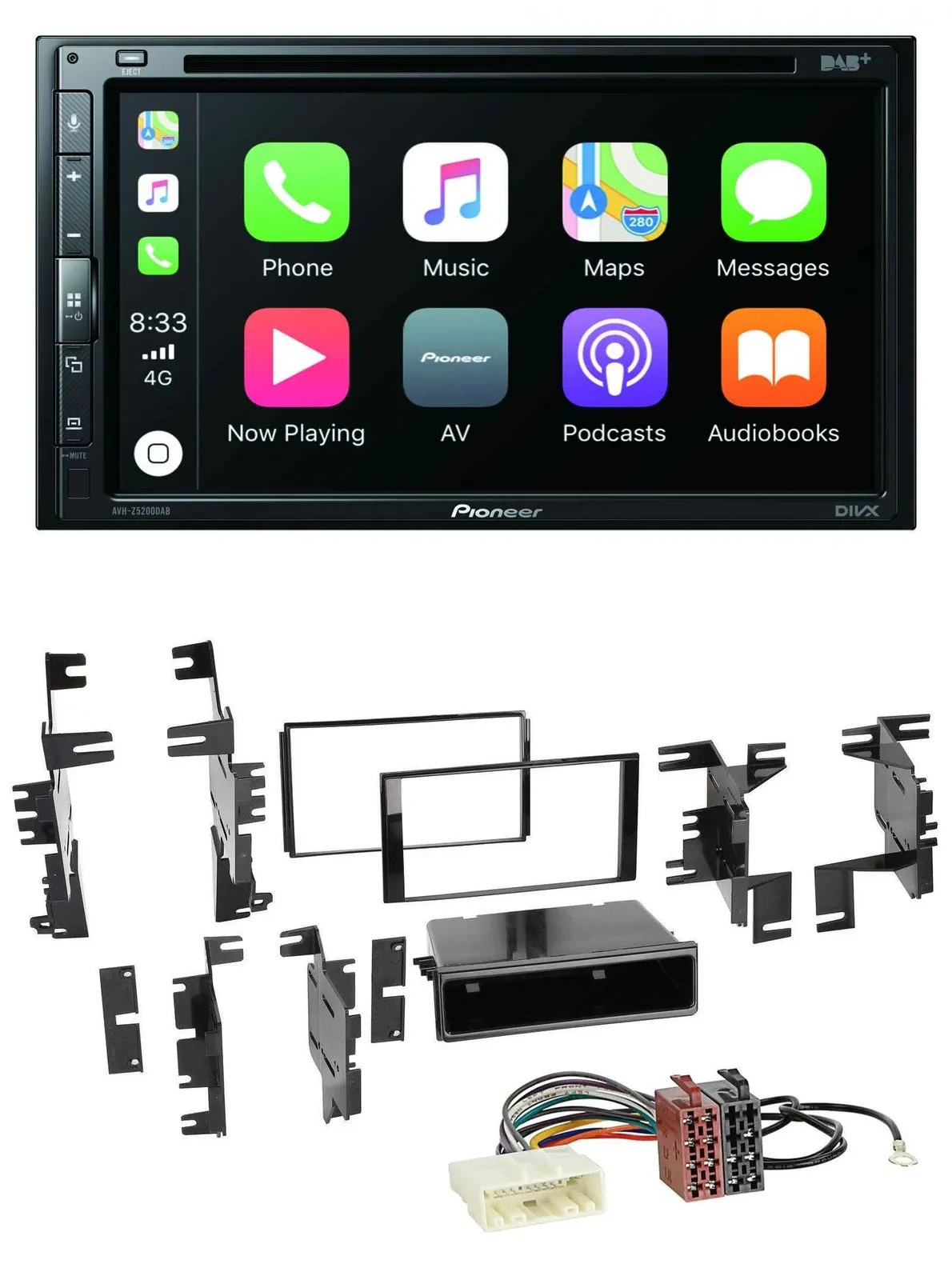 Автомагнитола Pioneer 2-DIN DVD, DAB, Bluetooth, USB