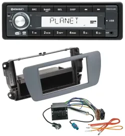 Continental MP3 AUX USB DAB 1DIN Autoradio für Seat Ibiza (ab 08) conemaragrau