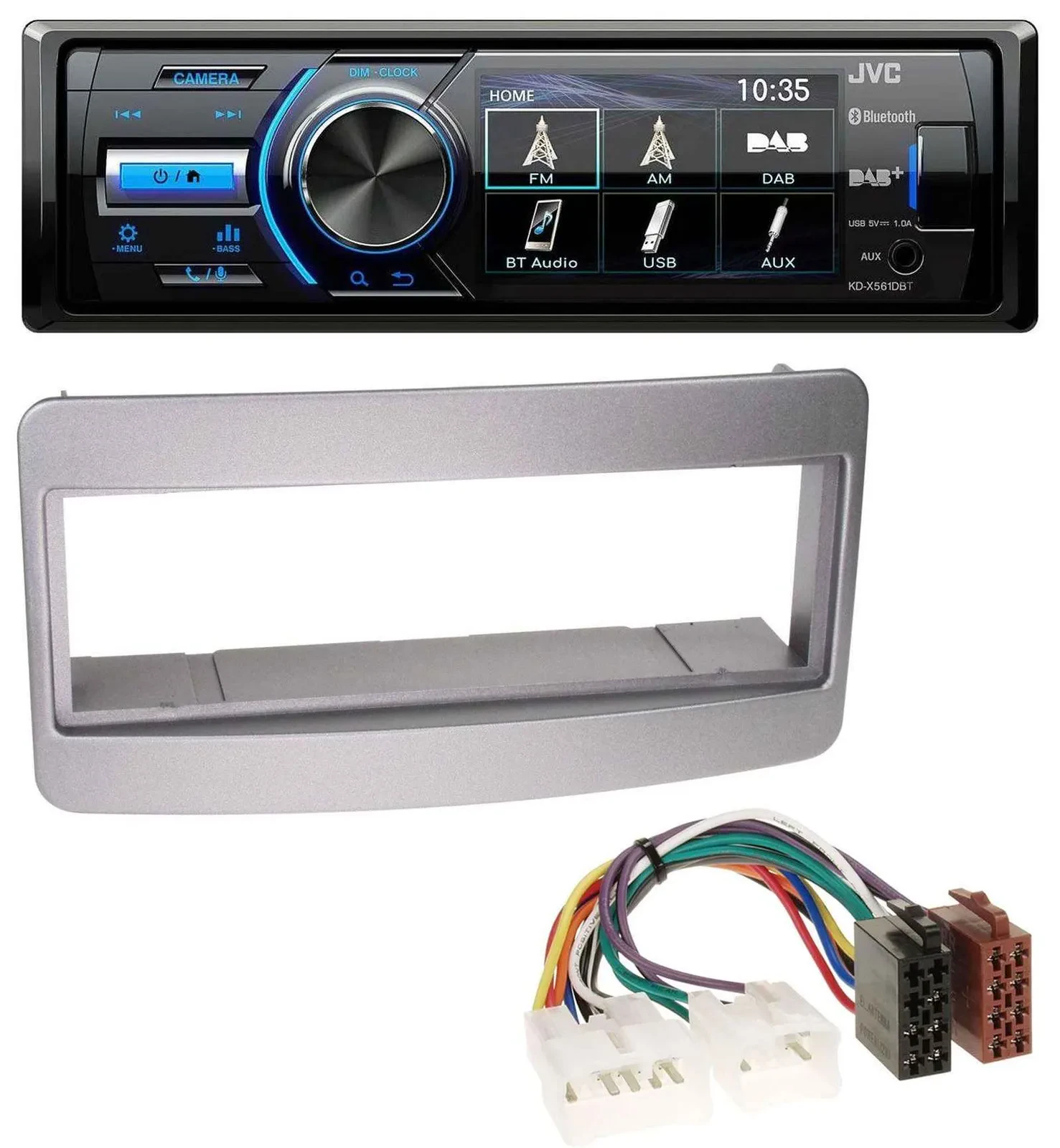 JVC Bluetooth MP3 USB DAB Autoradio für Toyota Celica MR2 dunkelsilber