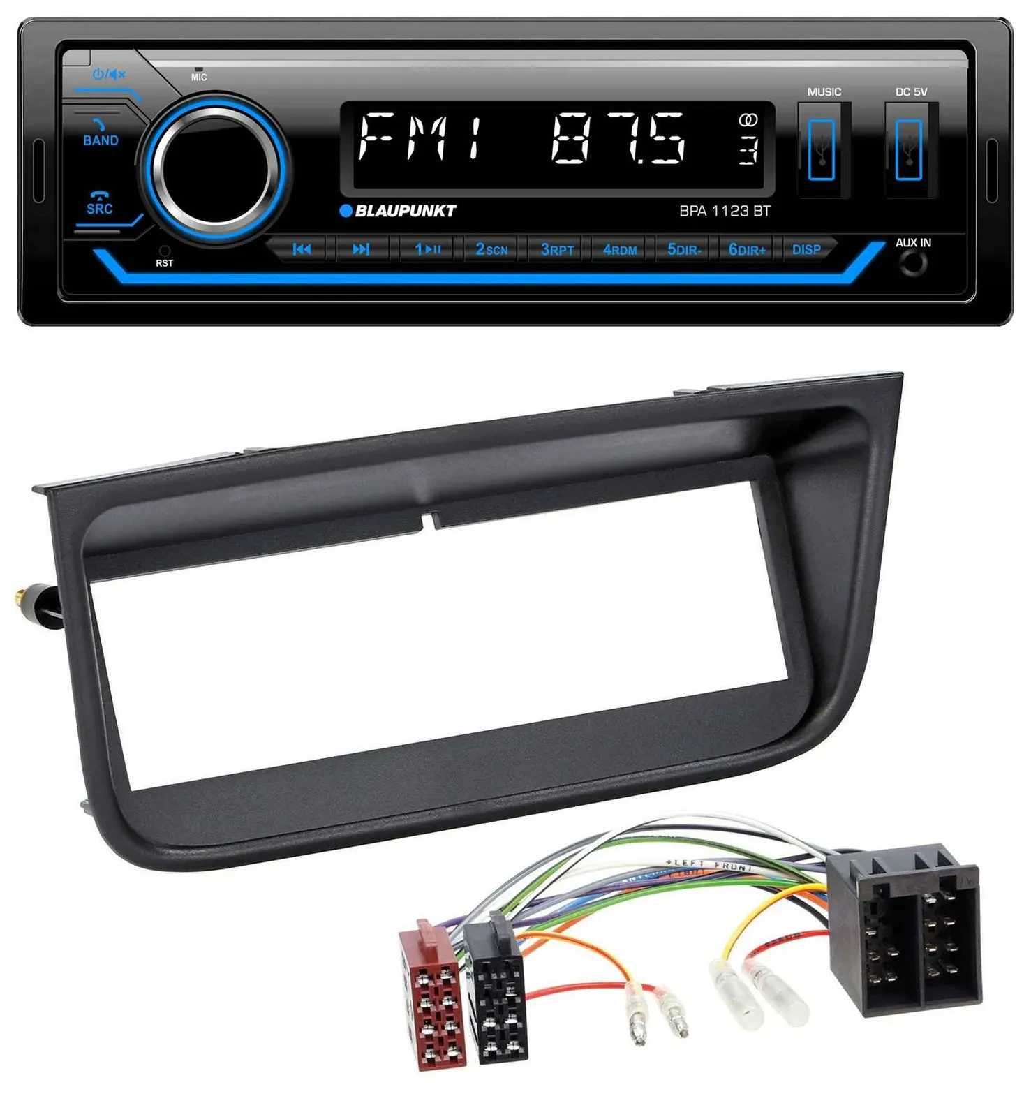 Blaupunkt MP3 Bluetooth USB AUX Autoradio für Peugeot 406