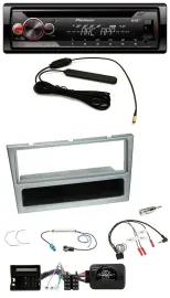 Pioneer CD USB Lenkrad DAB MP3 Autoradio für Opel Corsa C Tigra Meriva silber