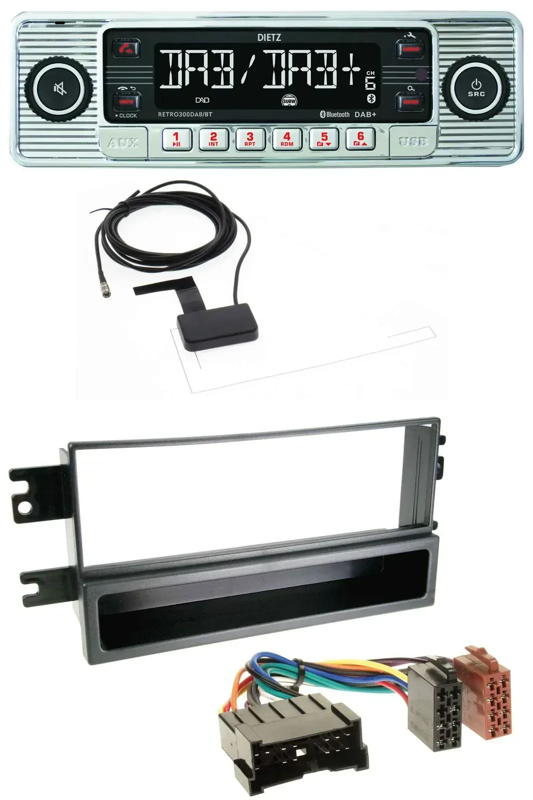 Dietz Bluetooth USB MP3 DAB Autoradio für Kia Cerato (bis 2007)