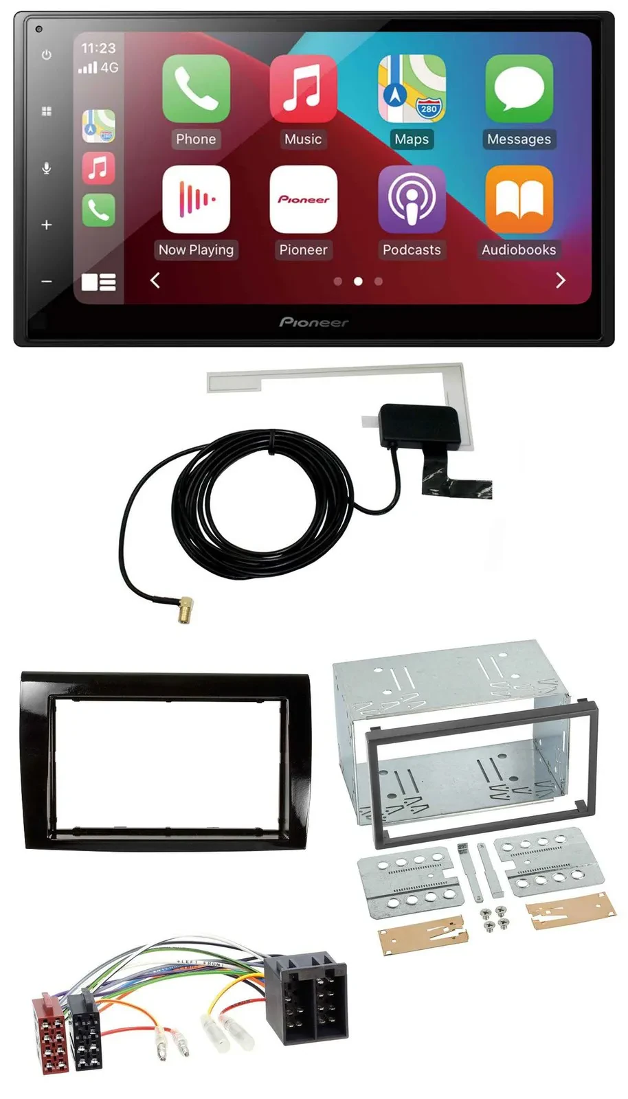 Pioneer USB Bluetooth DAB MP3 2DIN Autoradio für Fiat Bravo (ab 2007)