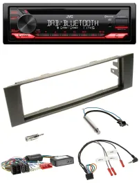JVC CD DAB USB Bluetooth Lenkrad Autoradio für Audi A3 03-06 Teilsystemadapter