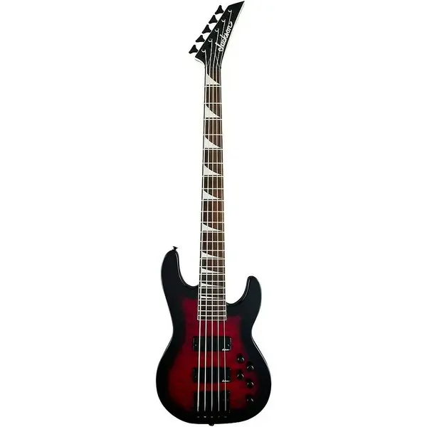 Бас-гитара Jackson JS Concert Bass JS3VQ 5-String Transparent Red Burst