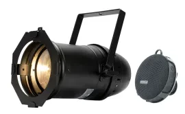 American DJ Par Z100 3K2 Warm White COB LED DMX Par Can Stage Light+Home Speaker