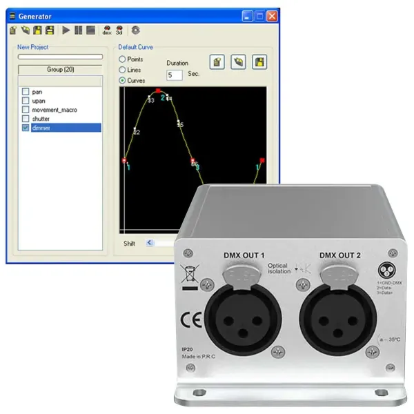 Chauvet DJ XPRESS 1024 Aluminum DMX Lighting Interface for ShowXpress Software