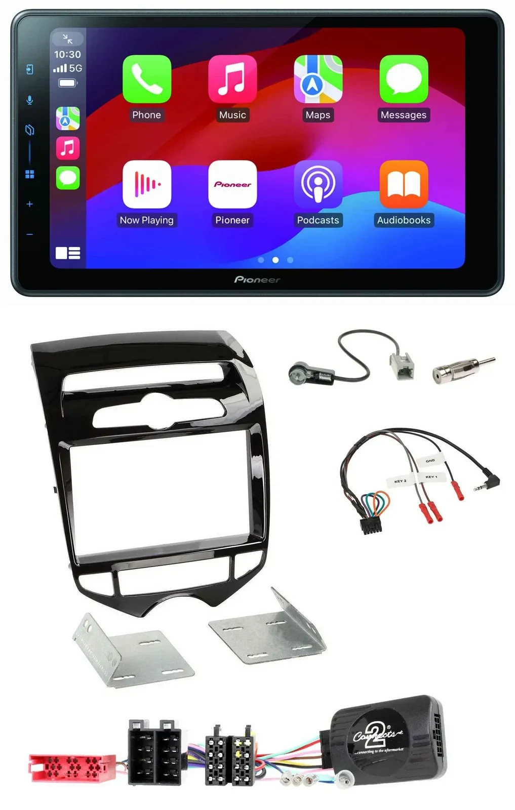 Pioneer Bluetooth 2DIN USB Lenkrad DAB Autoradio für Hyundai ix20 ab 10 autom. K