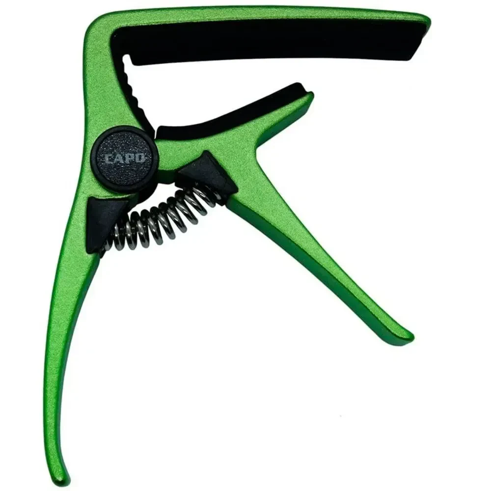 Aroma AC-20 green Каподастр для акустической гитары, зеленый