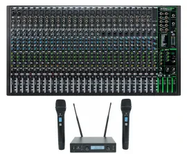 Mackie ProFX30v3 30 Channel 4-Bus Effects Mixer w/USB+Wireless Mics ProFX30 v3