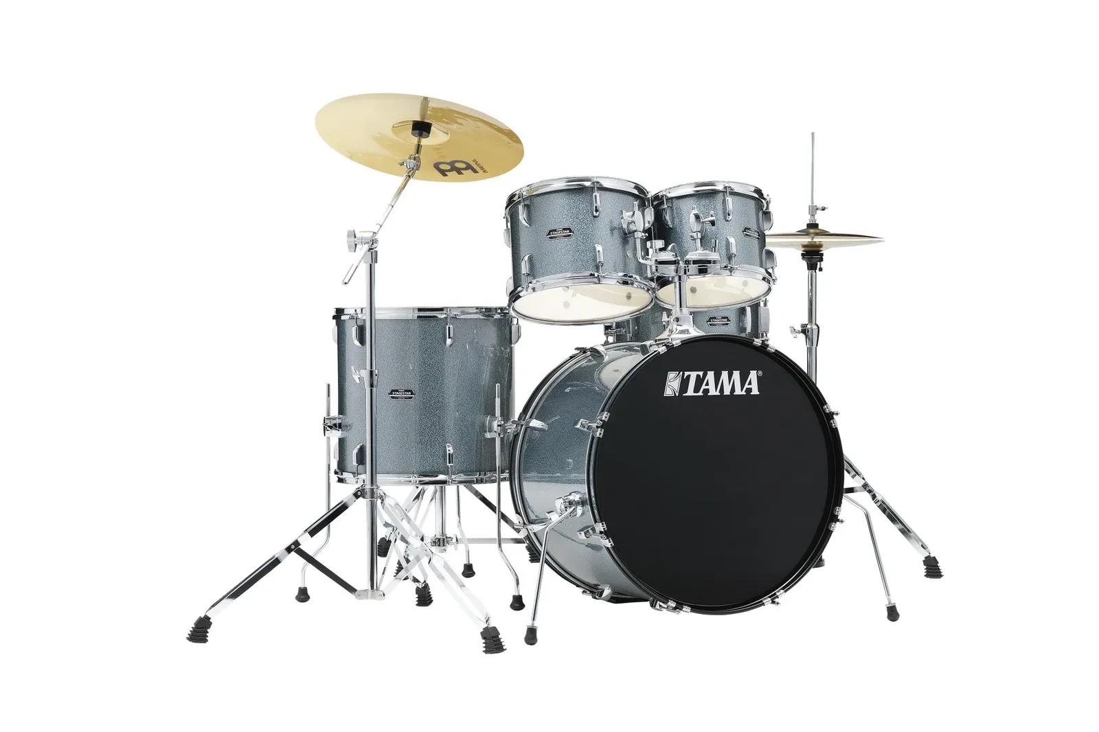 Ударная установка акустическая TAMA Stagestar ST52H5-SEM (набор, 5 шт.) 22" бас-барабан, Sea Blue Mist, фурнитура хром, с тарелками Meinl