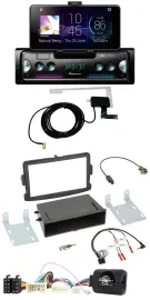 Автомагнитола Pioneer DAB, Bluetooth, USB для Dacia Logan/Sandero (с 2012), черный