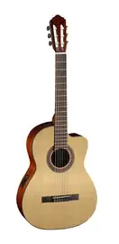 Классическая гитара с подключением Cort AC120CE 4/4 Open Pore с чехлом