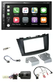 Автомагнитола Pioneer 2DIN DAB Bluetooth USB для Suzuki Swift (с 2011), поддержка управления на руле